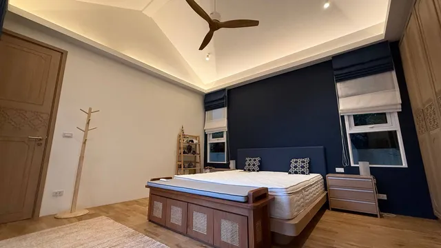 The master bedroom